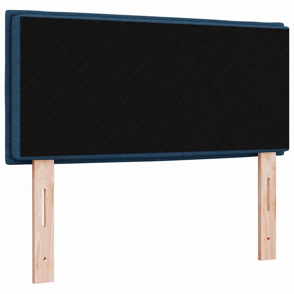 LED Headboard with LED Strip Lights Manual Blue 80 cm Fabric