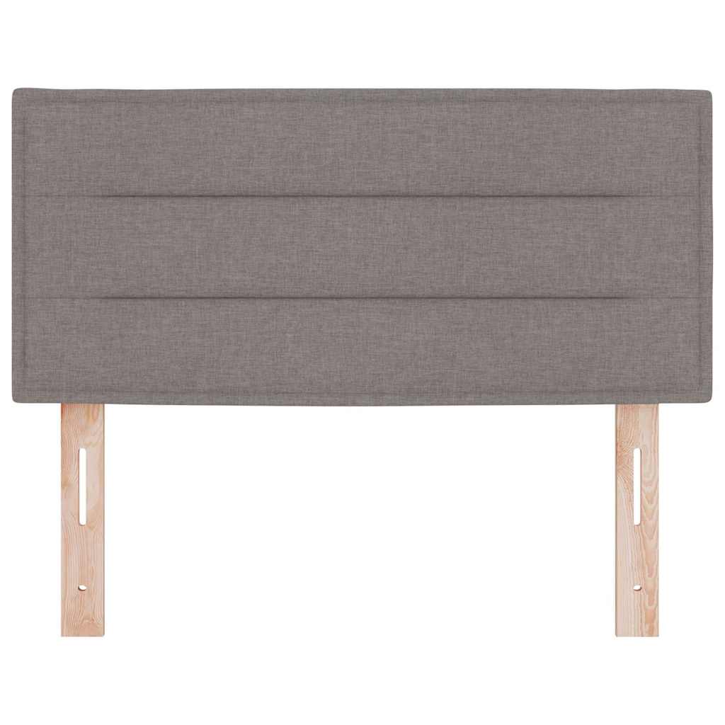 LED Headboard with LED Strip Lights Manual Taupe 100 cm Fabric