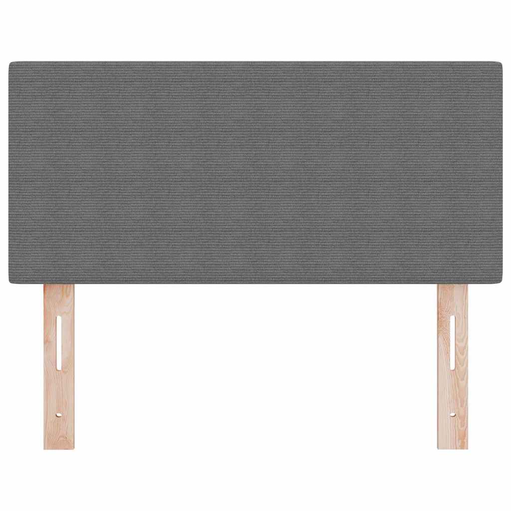 LED Headboard with LED Strip Lights Light grey 80 cm Fabric