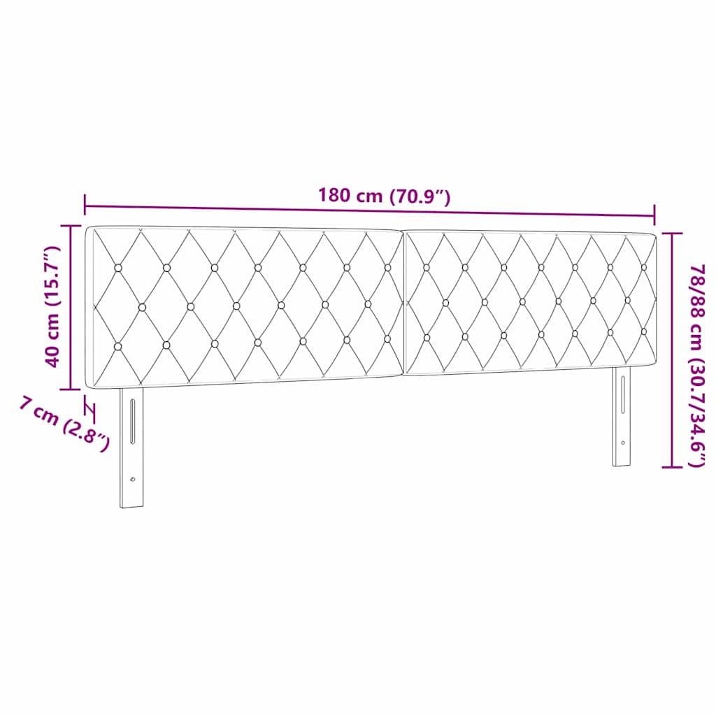 LED Headboard with LED Strip Lights Light grey 90 cm Velvet