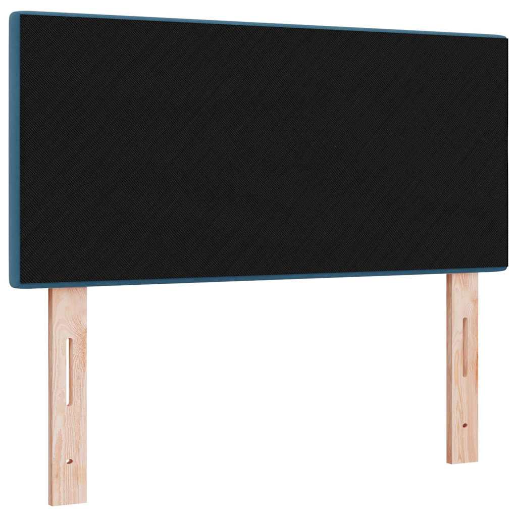 Headboard with LED Strip Lights Adjustable Blue 80 cm Velvet