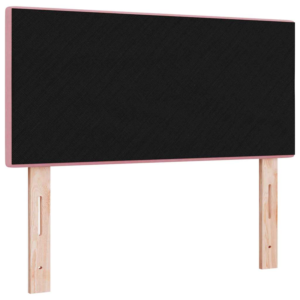 Headboard with LED Strip Lights Adjustable Pink 80 cm Velvet