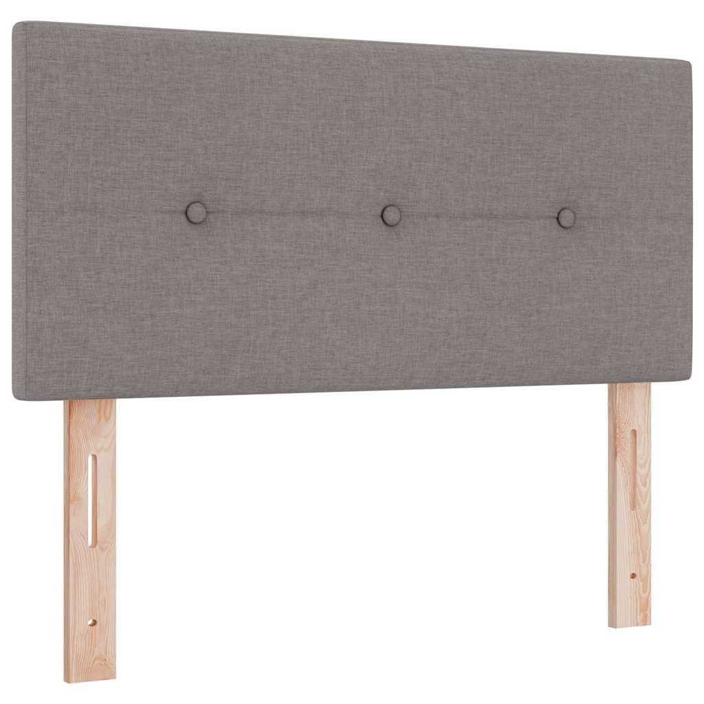 LED Headboard with LED Strip Lights Manual Taupe 90 cm Fabric