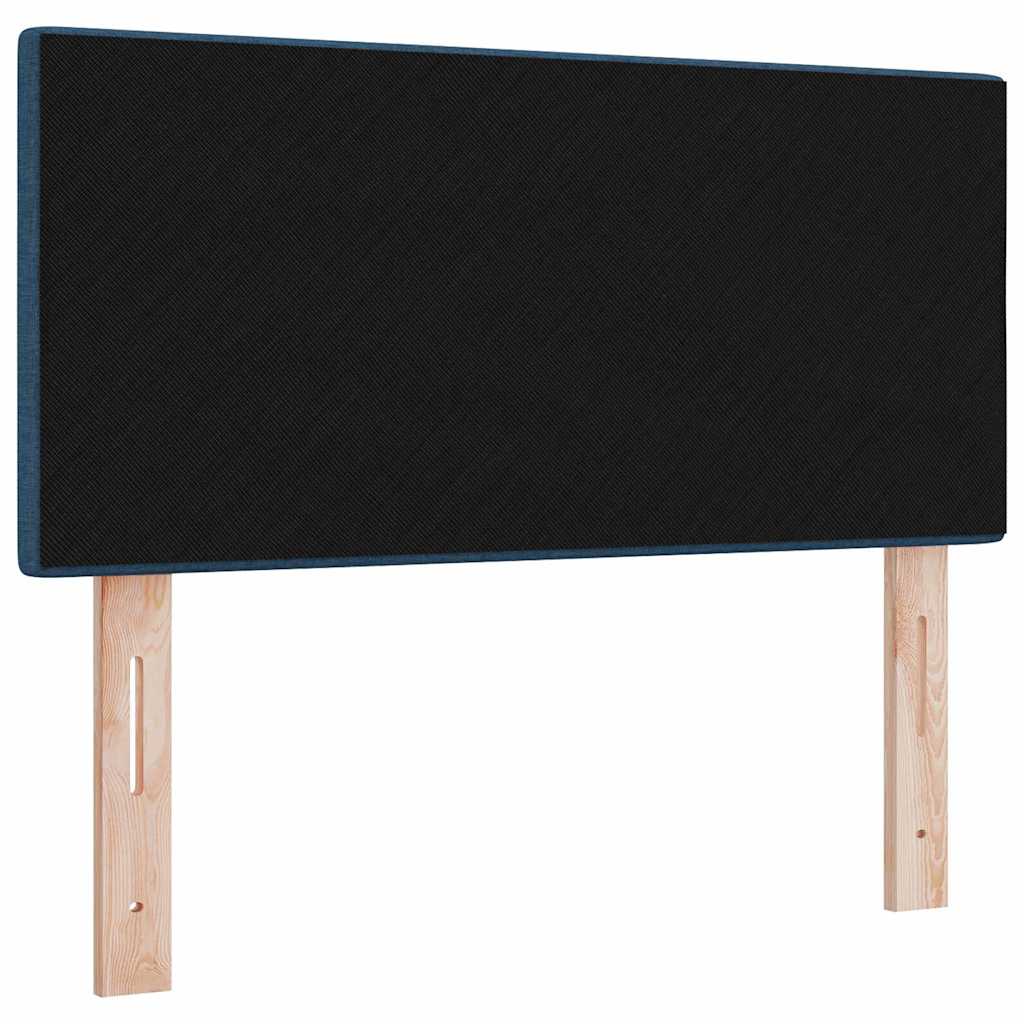 LED Headboard with LED Strip Lights Manual Blue 90 cm Fabric