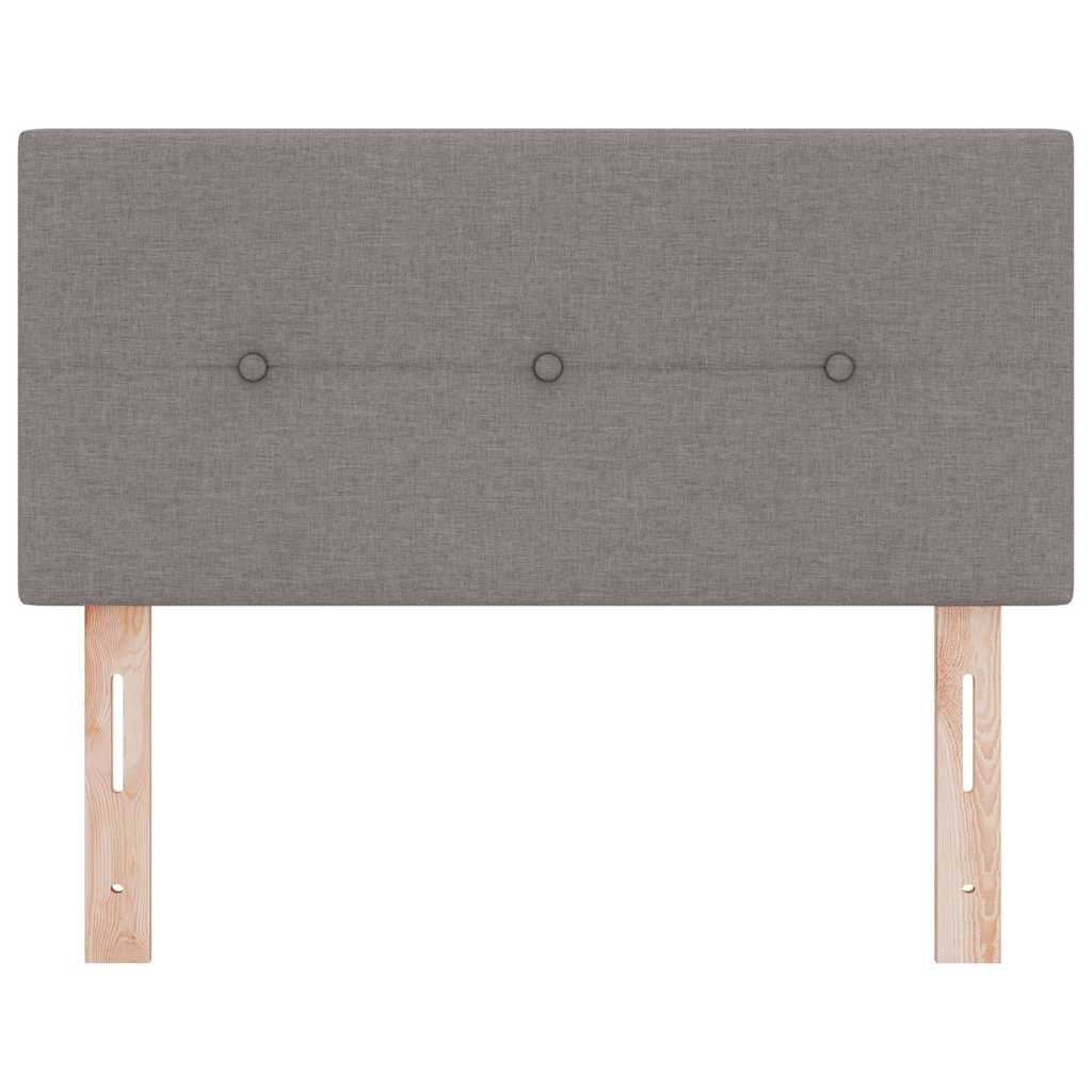 LED Headboard with LED Strip Lights Manual Taupe 100 cm Fabric