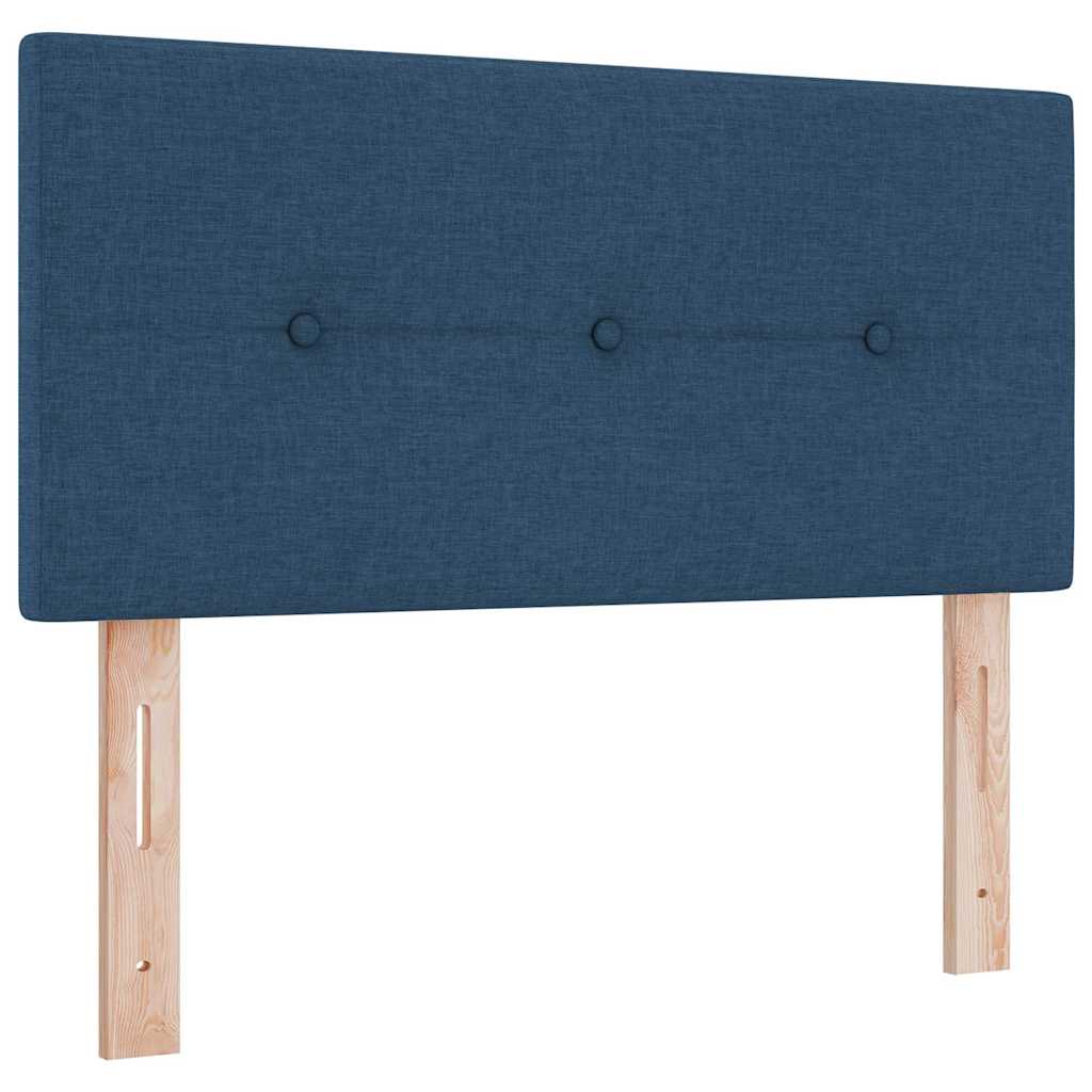 LED Headboard with LED Strip Lights Manual Blue 100 cm Fabric