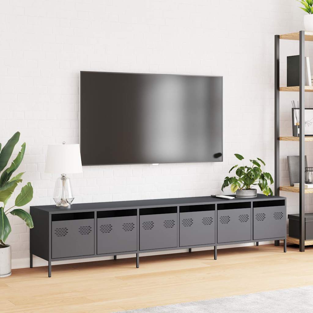 TV Cabinet Anthracite 202x39x43.5 cm Cold-rolled Steel