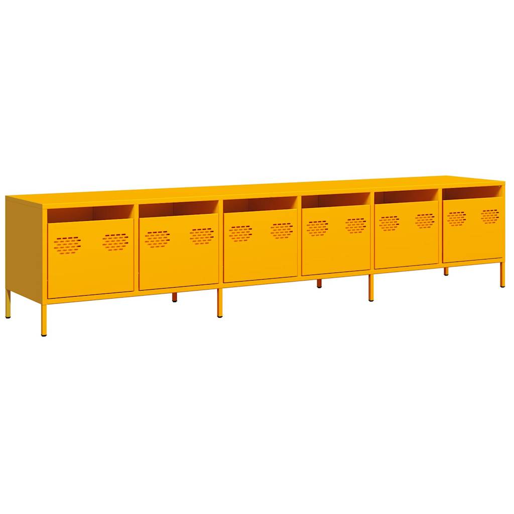 TV Cabinet Mustard Yellow 202x39x43.5 cm Cold-rolled Steel