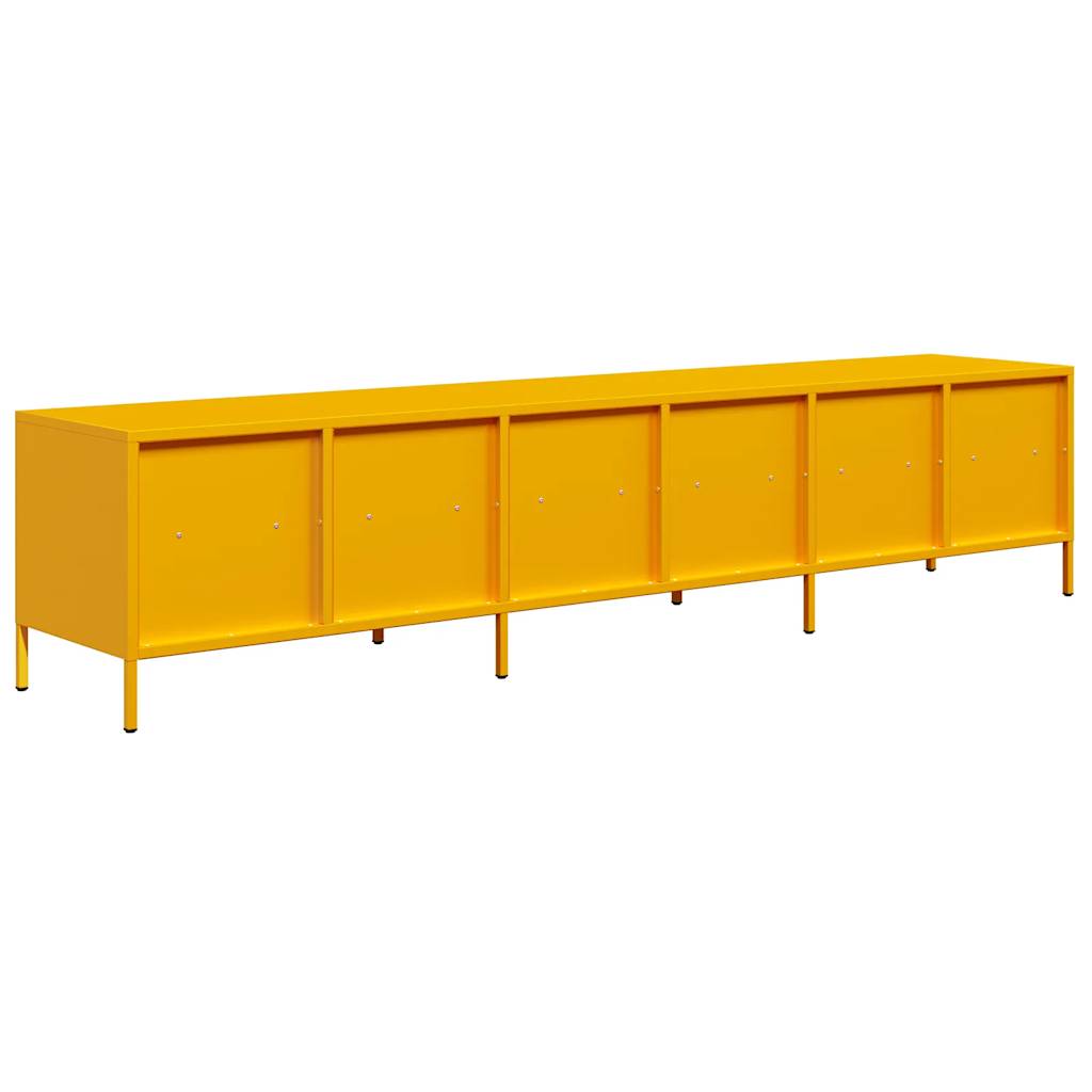 TV Cabinet Mustard Yellow 202x39x43.5 cm Cold-rolled Steel
