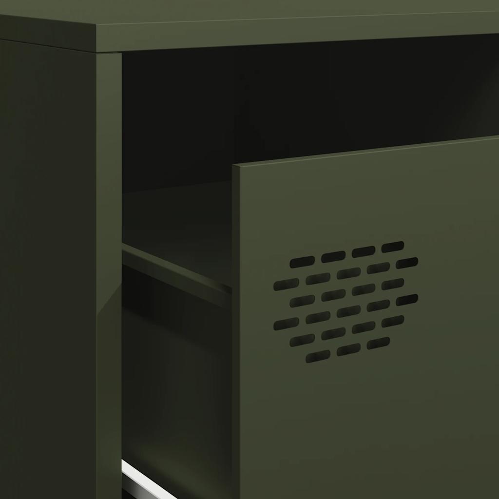 TV Cabinet Olive Green 202x39x43.5 cm Cold-rolled Steel