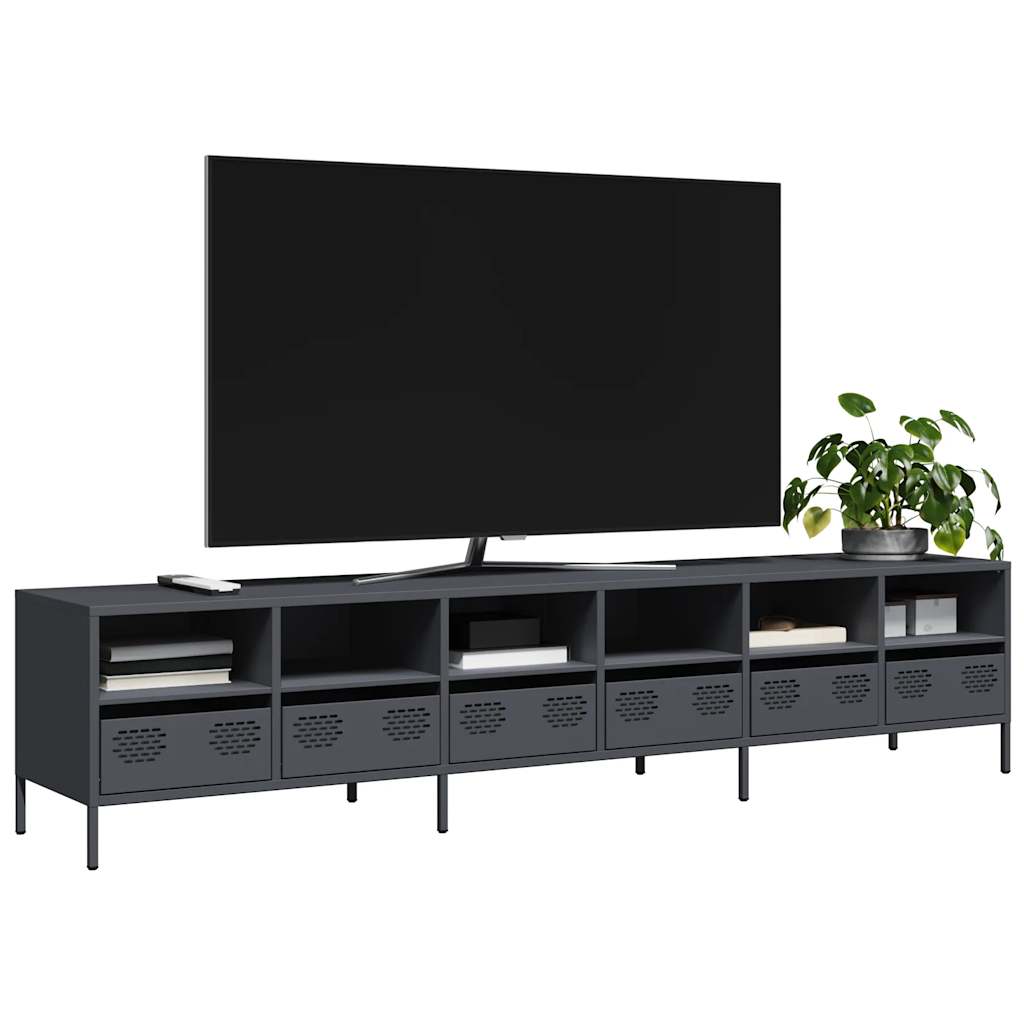 TV Cabinet Anthracite 202x39x43.5 cm Cold-rolled Steel