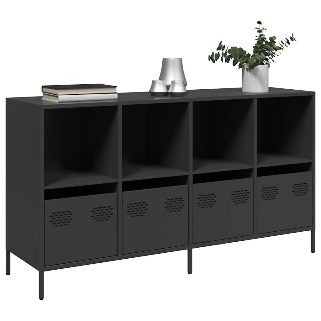 Sideboard Black 135x39x73.5 cm Cold-rolled Steel