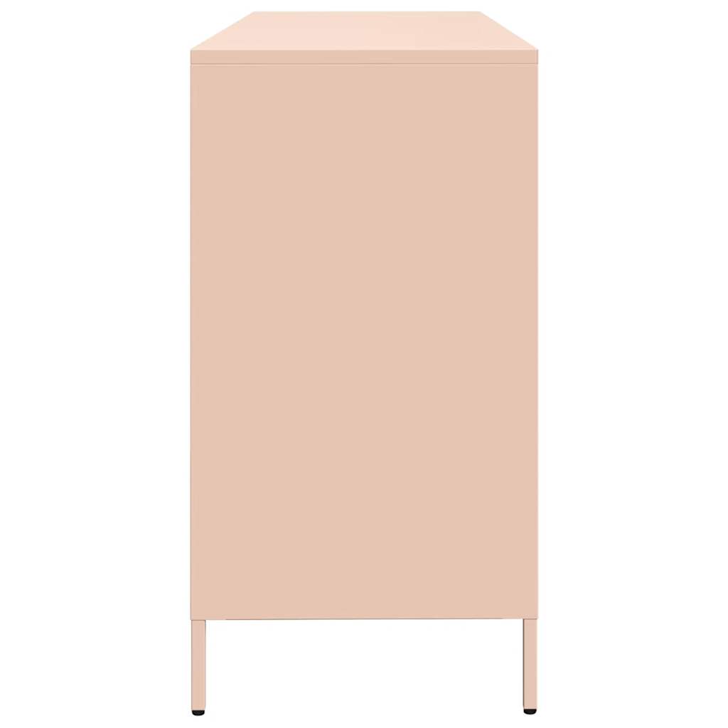 Sideboard Pink 135x39x73.5 cm Cold-rolled Steel