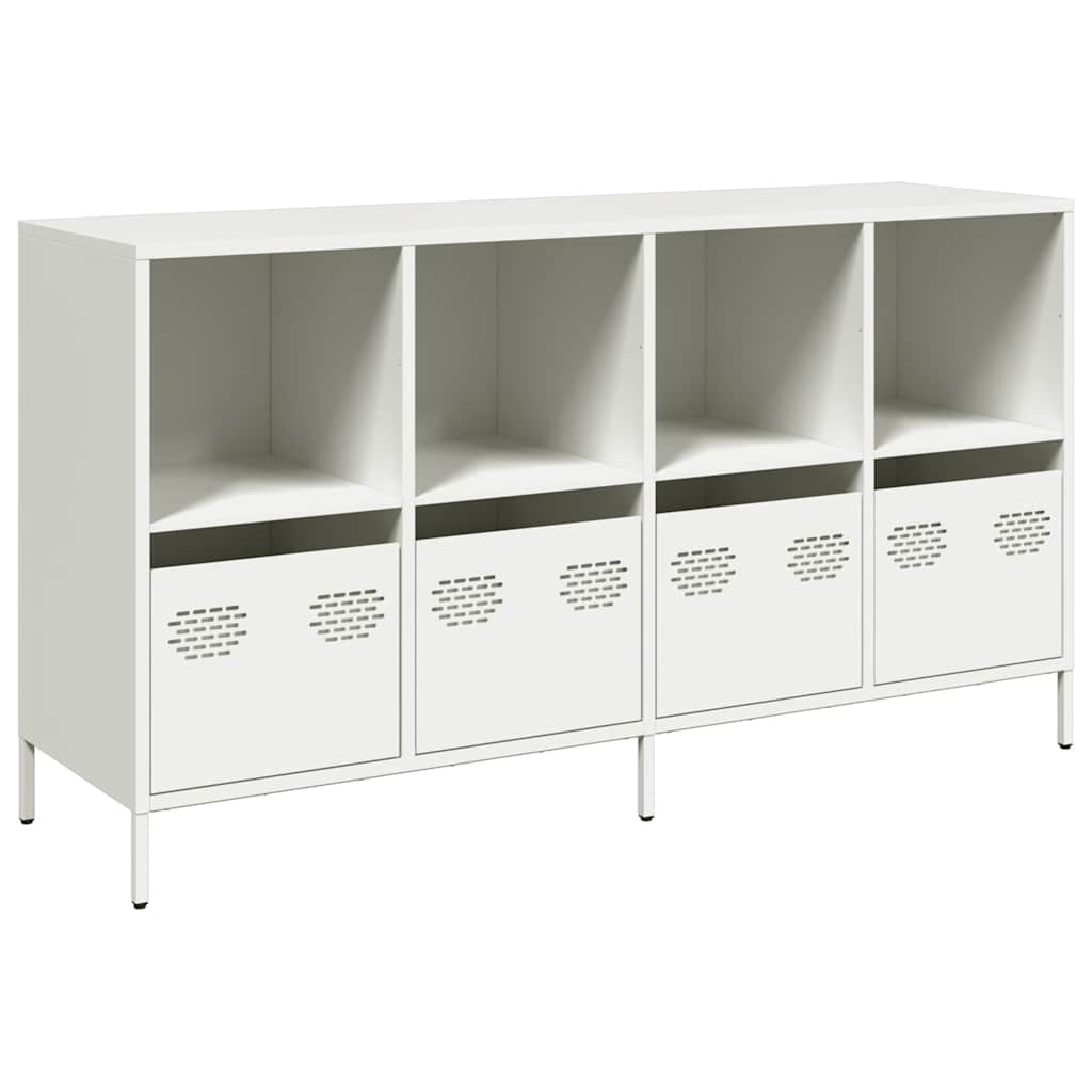 Sideboard White 135x39x73.5 cm Cold-rolled Steel