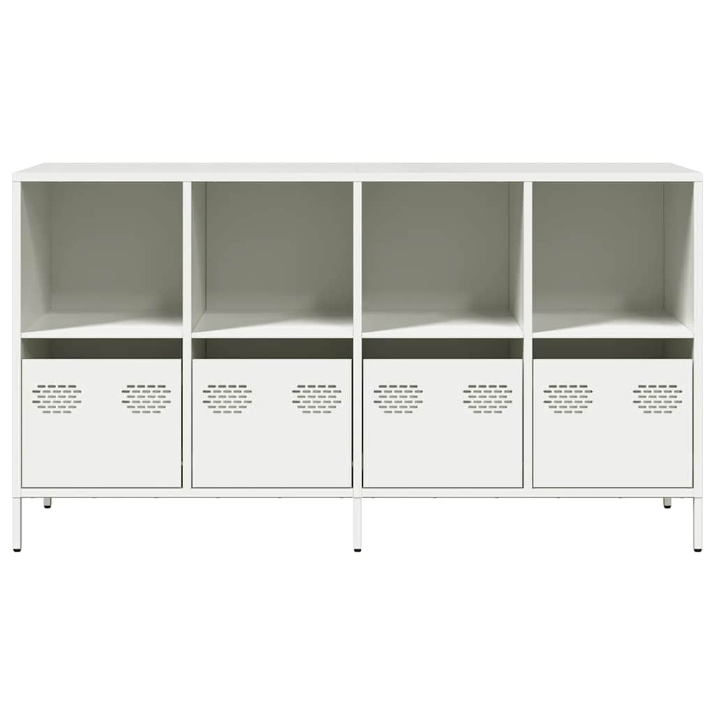 Sideboard White 135x39x73.5 cm Cold-rolled Steel