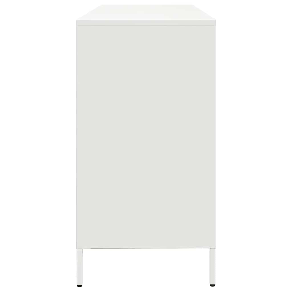 Sideboard White 135x39x73.5 cm Cold-rolled Steel