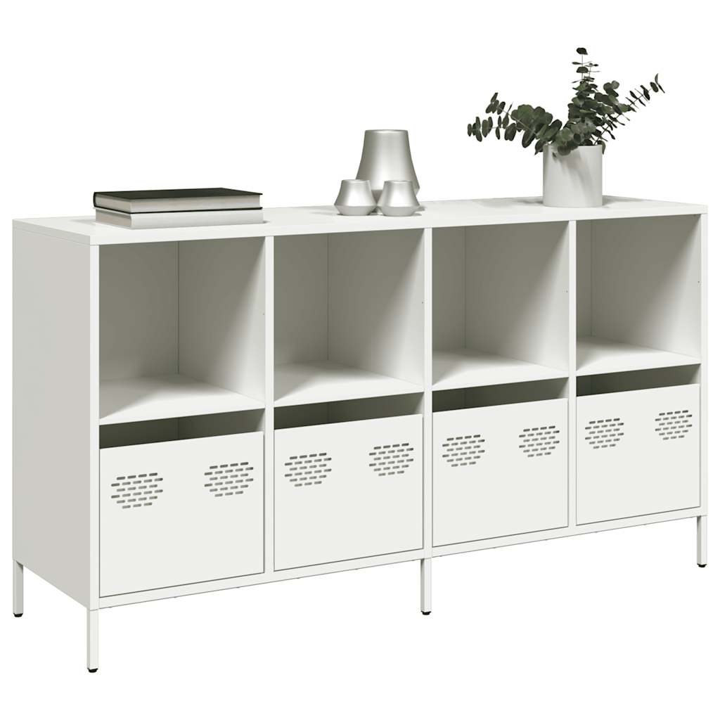 Sideboard White 135x39x73.5 cm Cold-rolled Steel