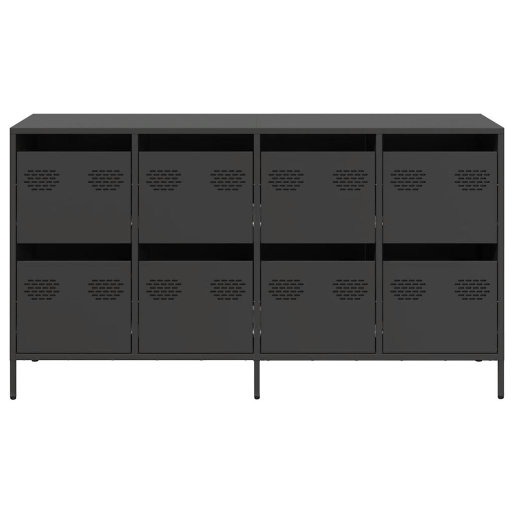 Sideboard Black 135x39x73.5 cm Cold-rolled Steel