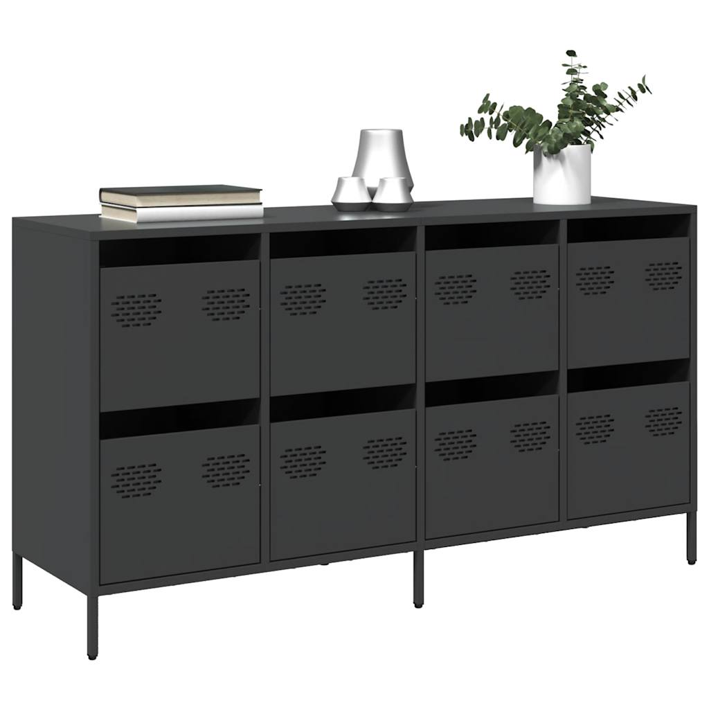 Sideboard Black 135x39x73.5 cm Cold-rolled Steel