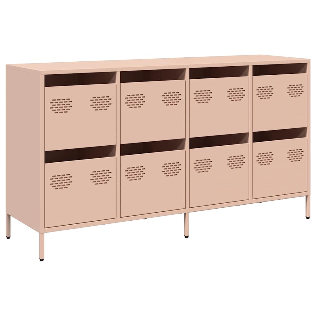 Sideboard Pink 135x39x73.5 cm Cold-rolled Steel