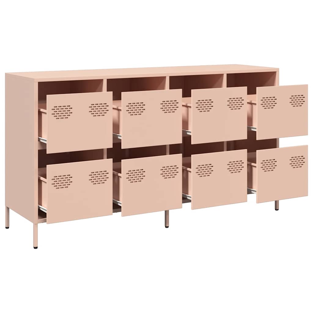 Sideboard Pink 135x39x73.5 cm Cold-rolled Steel