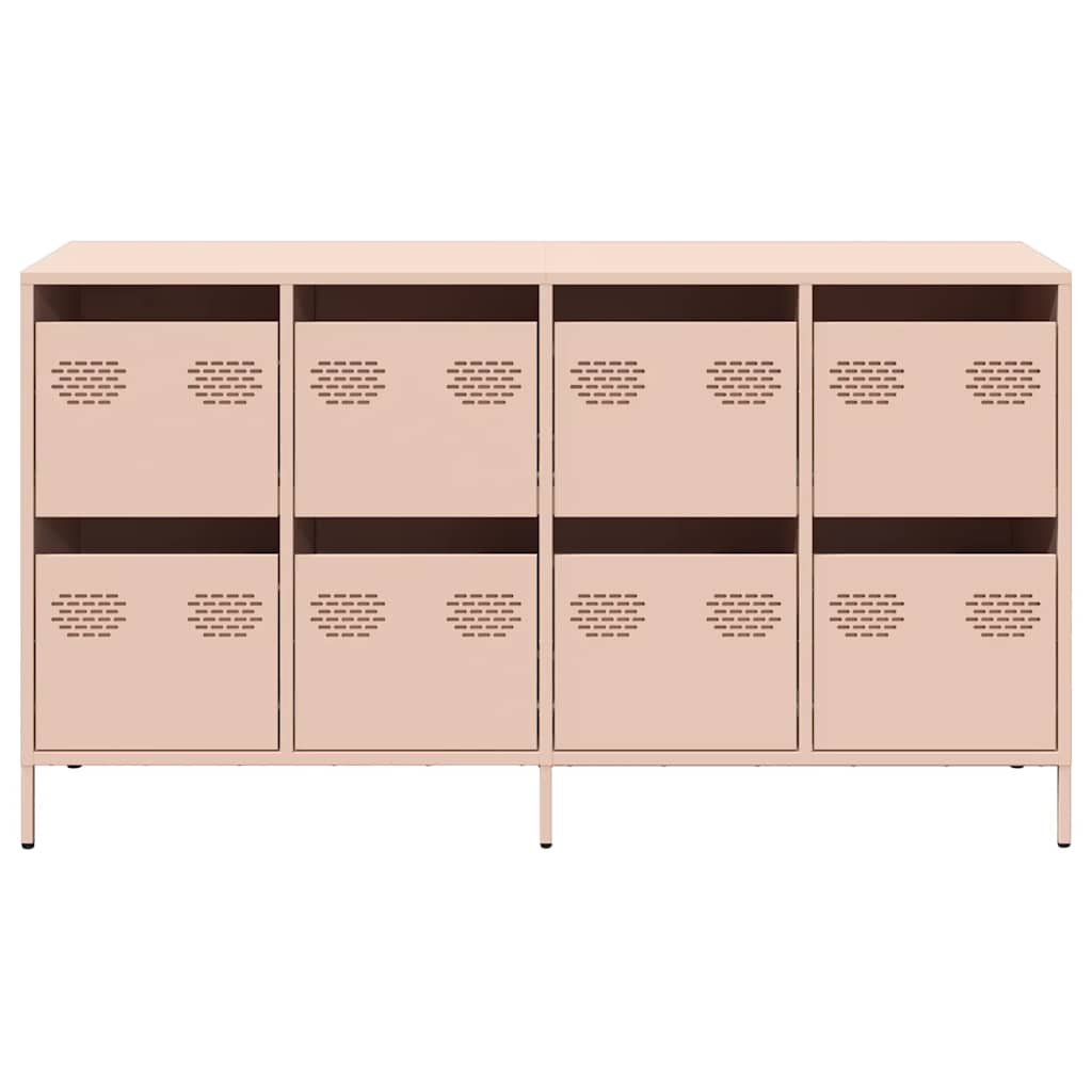 Sideboard Pink 135x39x73.5 cm Cold-rolled Steel