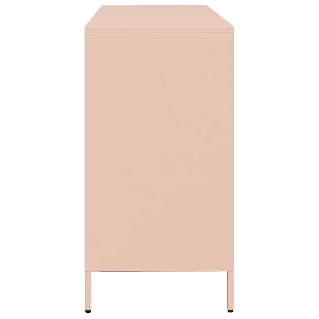 Sideboard Pink 135x39x73.5 cm Cold-rolled Steel
