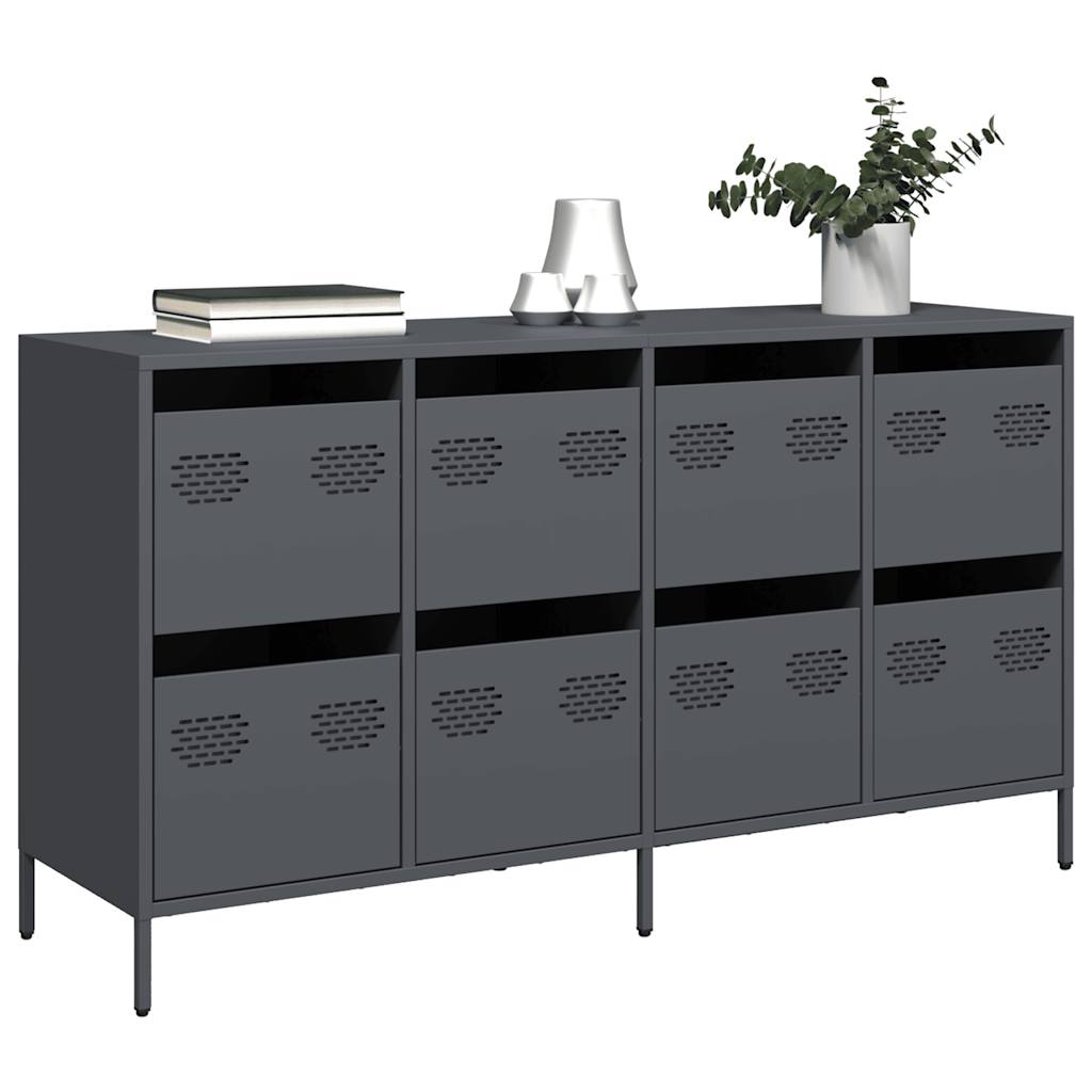 Sideboard Anthracite 135x39x73.5 cm Cold-rolled Steel