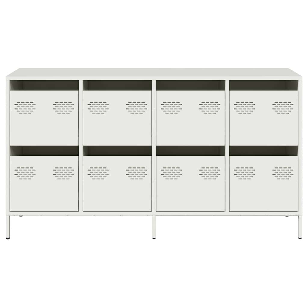 Sideboard White 135x39x73.5 cm Cold-rolled Steel