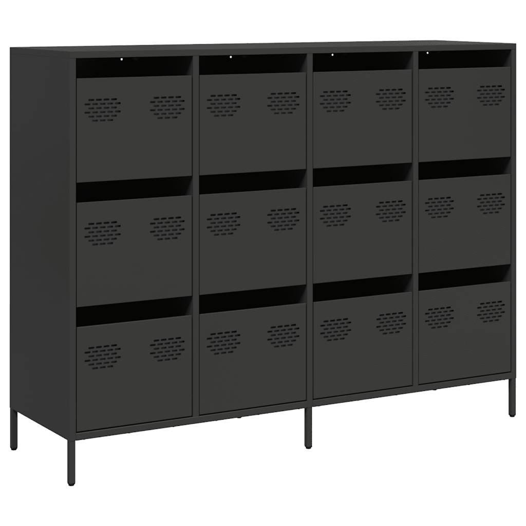 Sideboard Black 135x39x103.5 cm Cold-rolled Steel