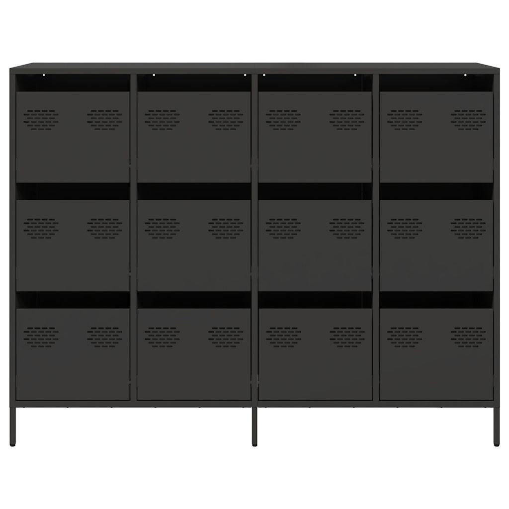 Sideboard Black 135x39x103.5 cm Cold-rolled Steel
