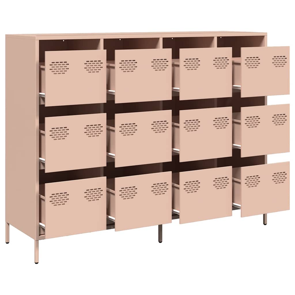Sideboard Pink 135x39x103.5 cm Cold-rolled Steel