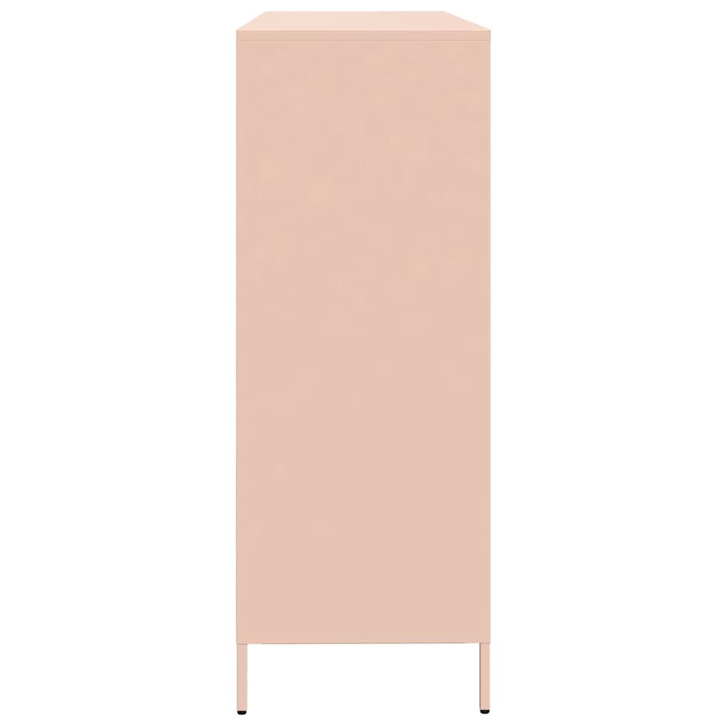 Sideboard Pink 135x39x103.5 cm Cold-rolled Steel