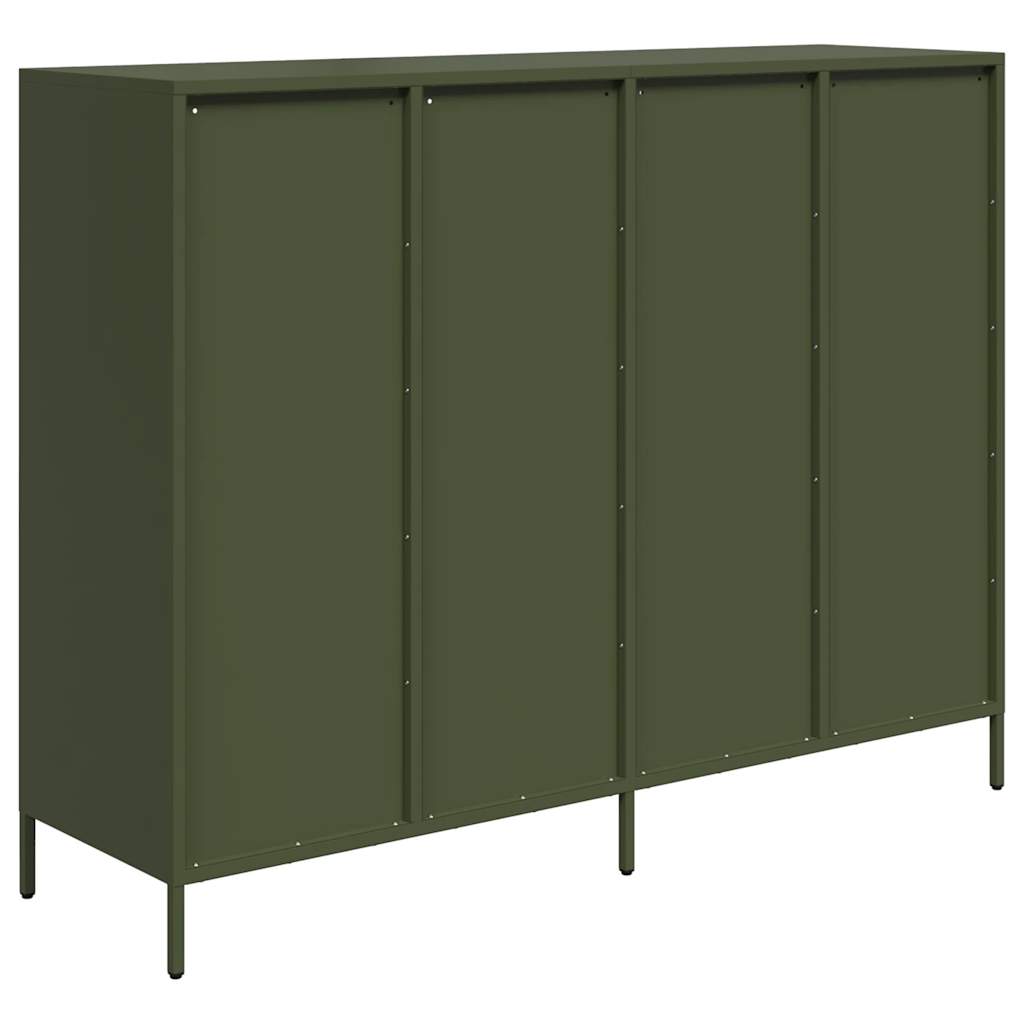 Sideboard Olive Green 135x39x103.5 cm Cold-rolled Steel
