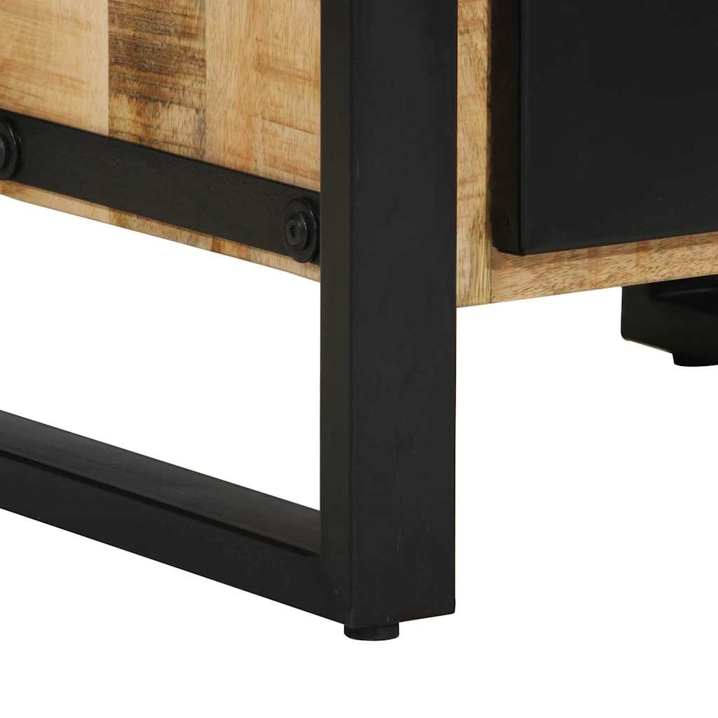 Bathroom Furniture Set 2 pcs Brown Soild rough mango wood