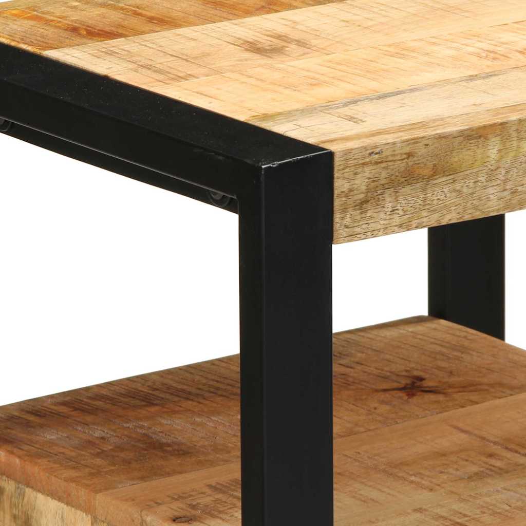 Bathroom Furniture Set with Shelf 4 pcs Brown Solid Mango Wood