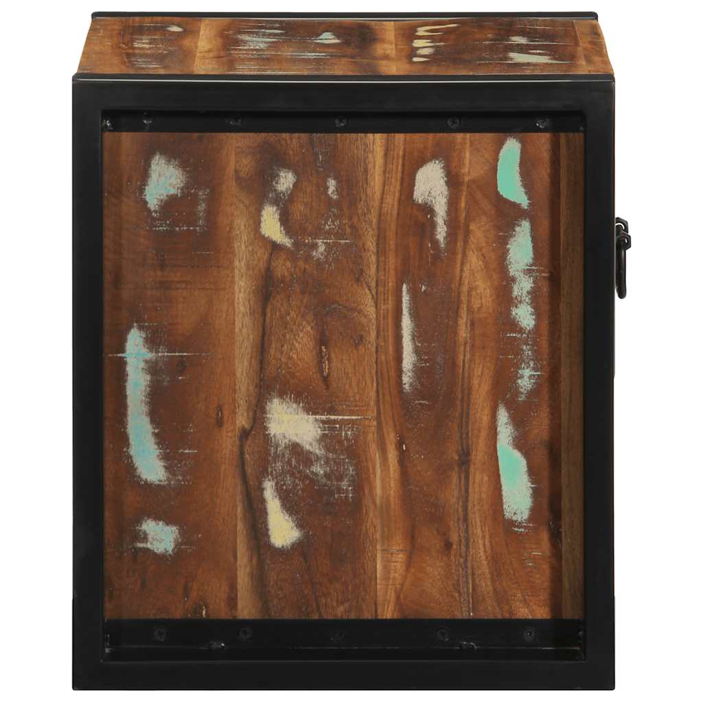 Bedside Cabinet Multicolour 40x35x40 cm Solid Wood Reclaimed