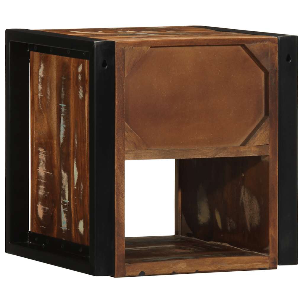 Bedside Cabinet Multicolour 40x35x40 cm Solid Wood Reclaimed