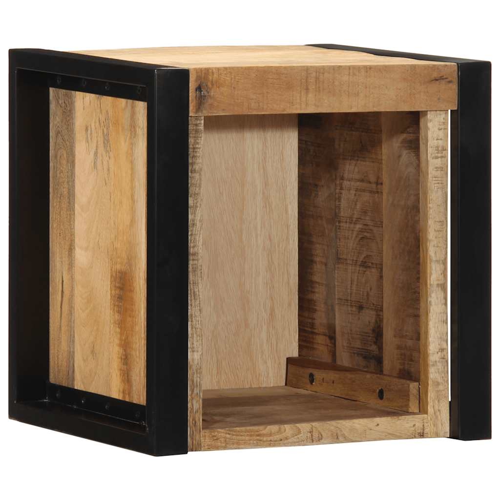 Bedside Cabinet 40x35x40 cm Solid Rough Wood Mango
