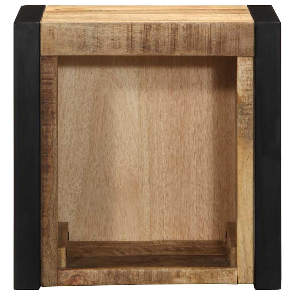 Bedside Cabinet 40x35x40 cm Solid Rough Wood Mango