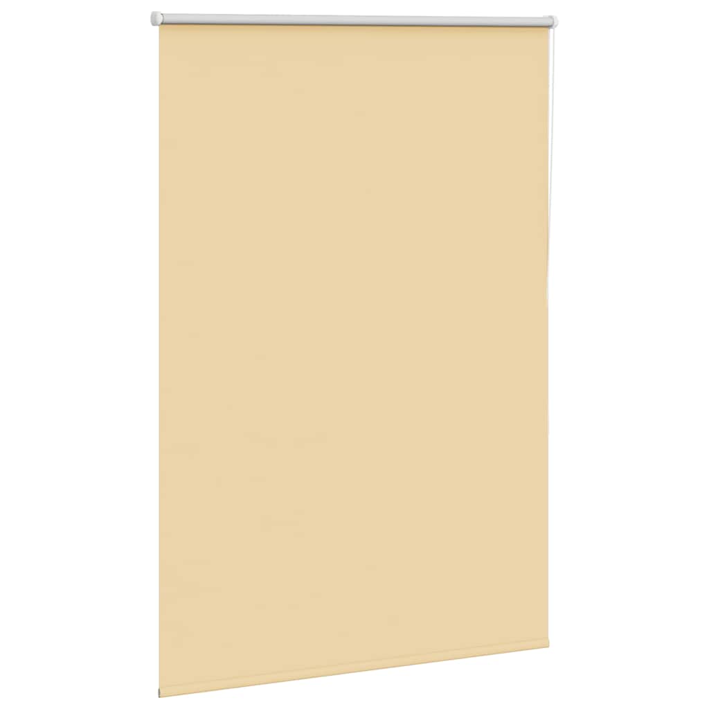 Roller Blind Blackout Beige 105x130 cm Fabric Width 100.7 cm Polyester
