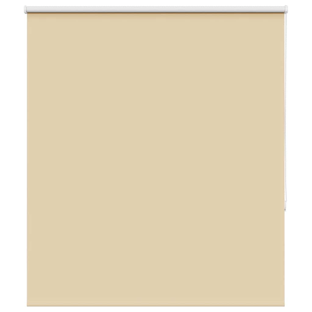 Roller Blind Blackout Beige 125x130 cm Fabric Width 121.6 cm Polyester