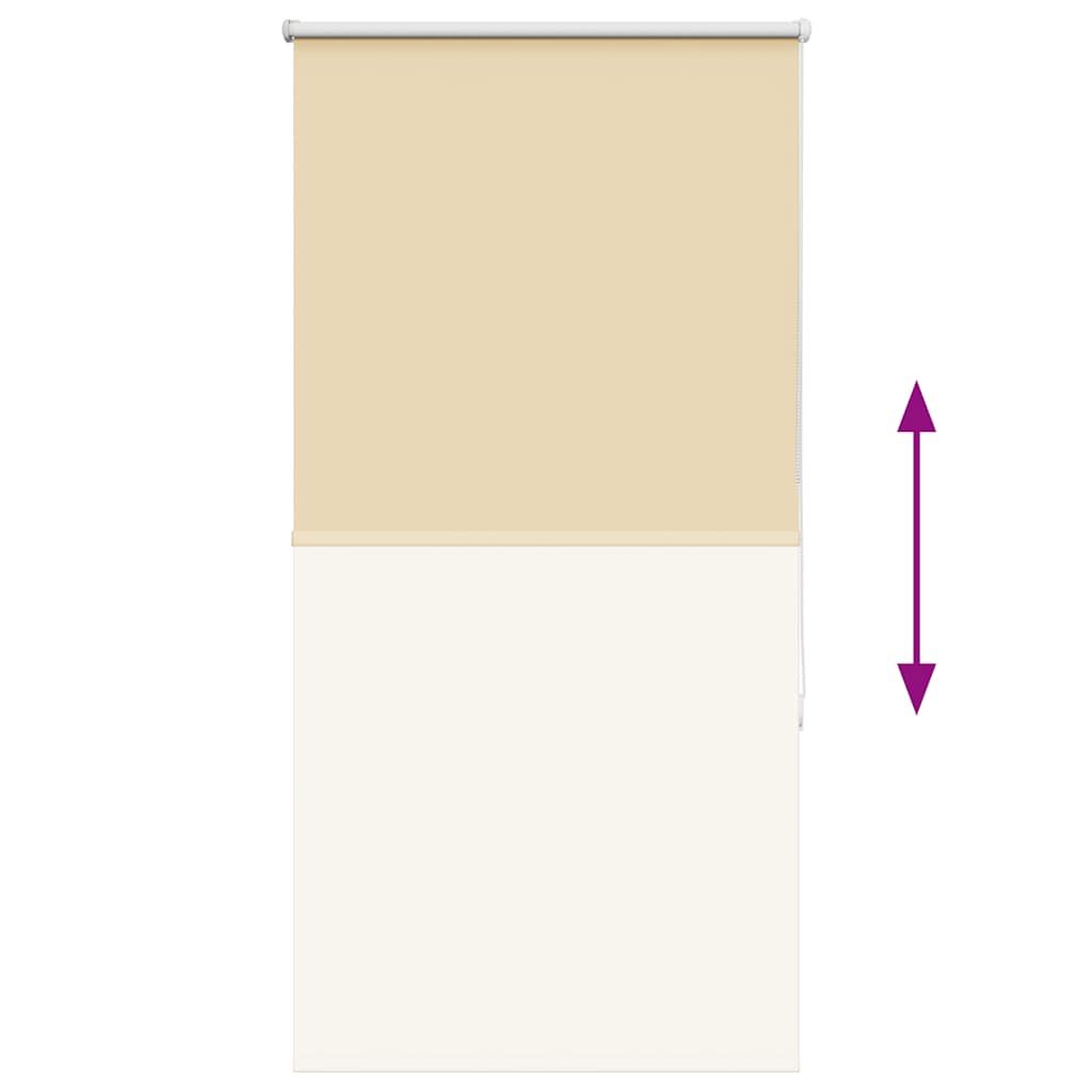 Roller Blind Blackout Beige 75x150 cm Fabric Width 70.7 cm Polyester