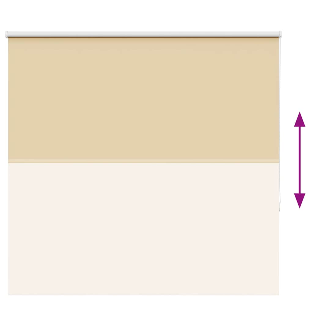 Roller Blind Blackout Beige 160x175 cm Fabric Width 156.6 cm Polyester