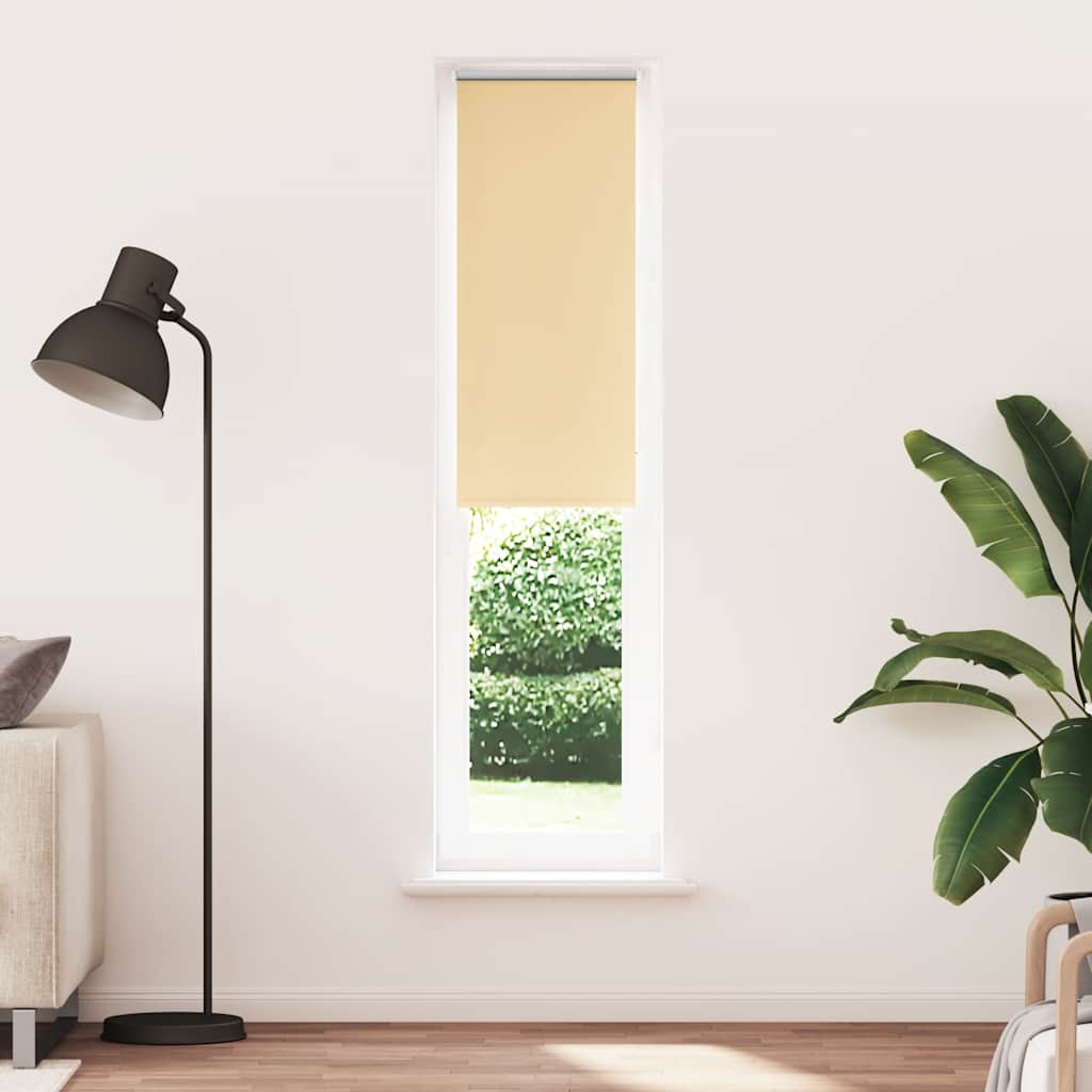 Roller Blind Blackout Beige 40x210 cm Fabric Width 35.7 cm Polyester