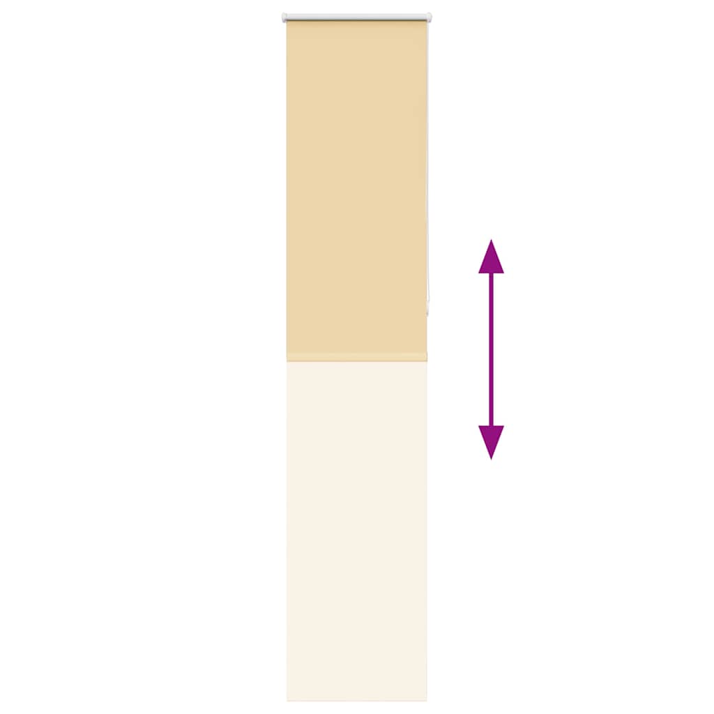Roller Blind Blackout Beige 60x210 cm Fabric Width 55.7 cm Polyester