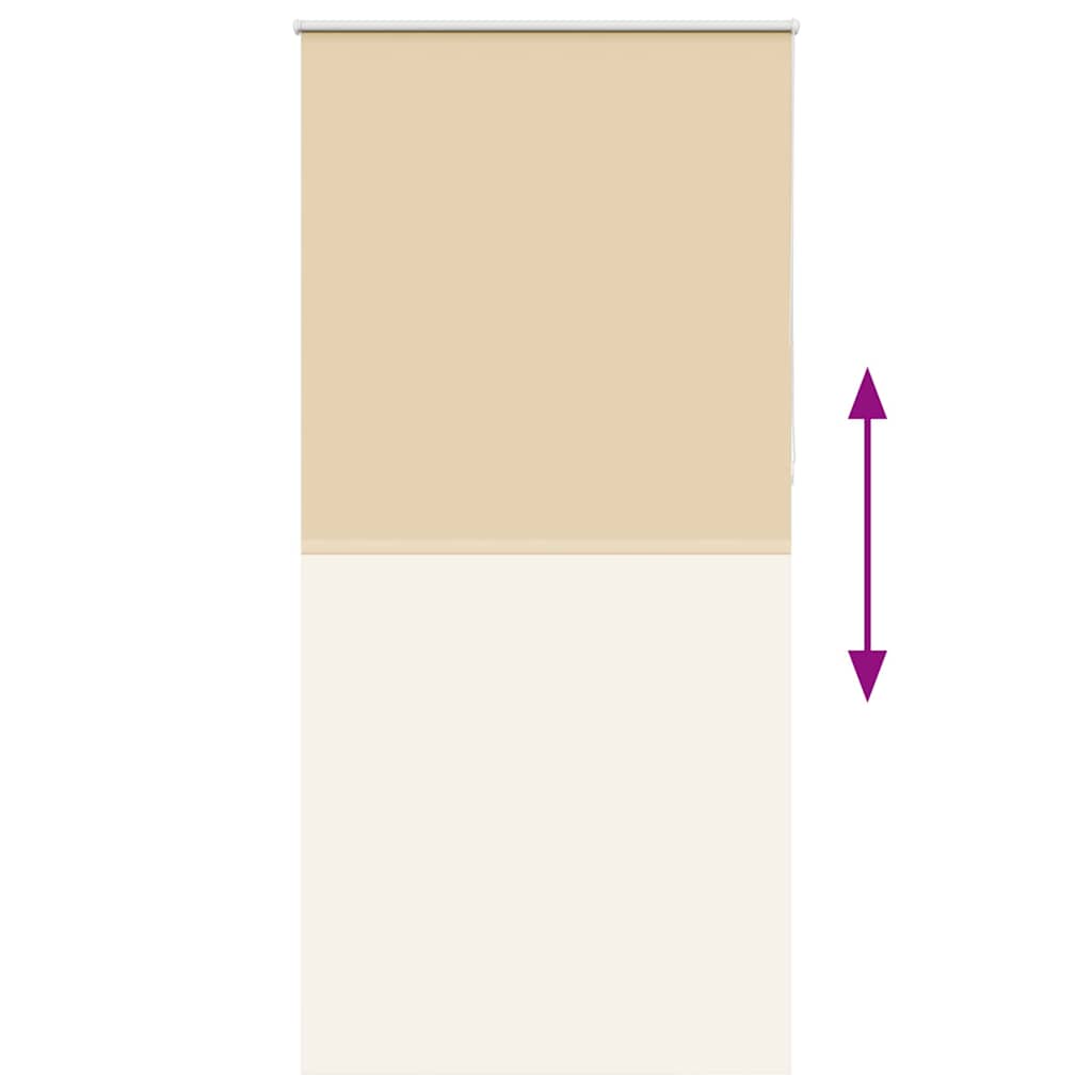 Roller Blind Blackout Beige 100x210 cm Fabric Width 95.7 cm Polyester