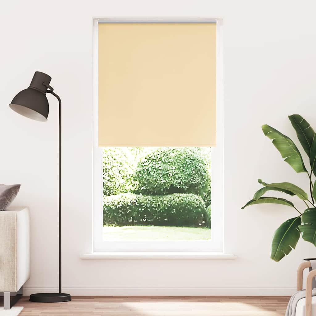 Roller Blind Blackout Beige 95x230 cm Fabric Width 90.7 cm Polyester