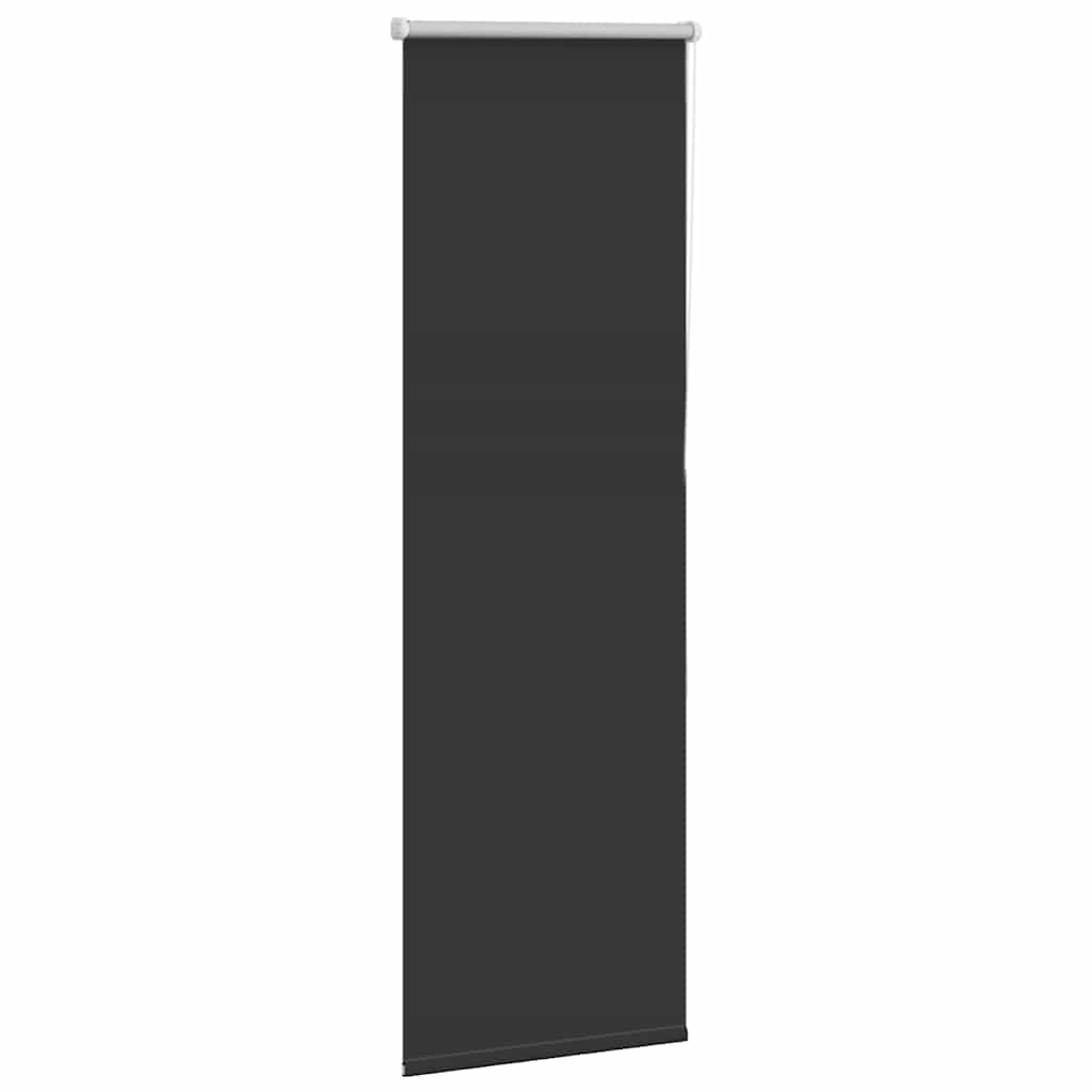 Roller Blind Blackout Black 50x130 cm Fabric Width 45.7 cm Polyester