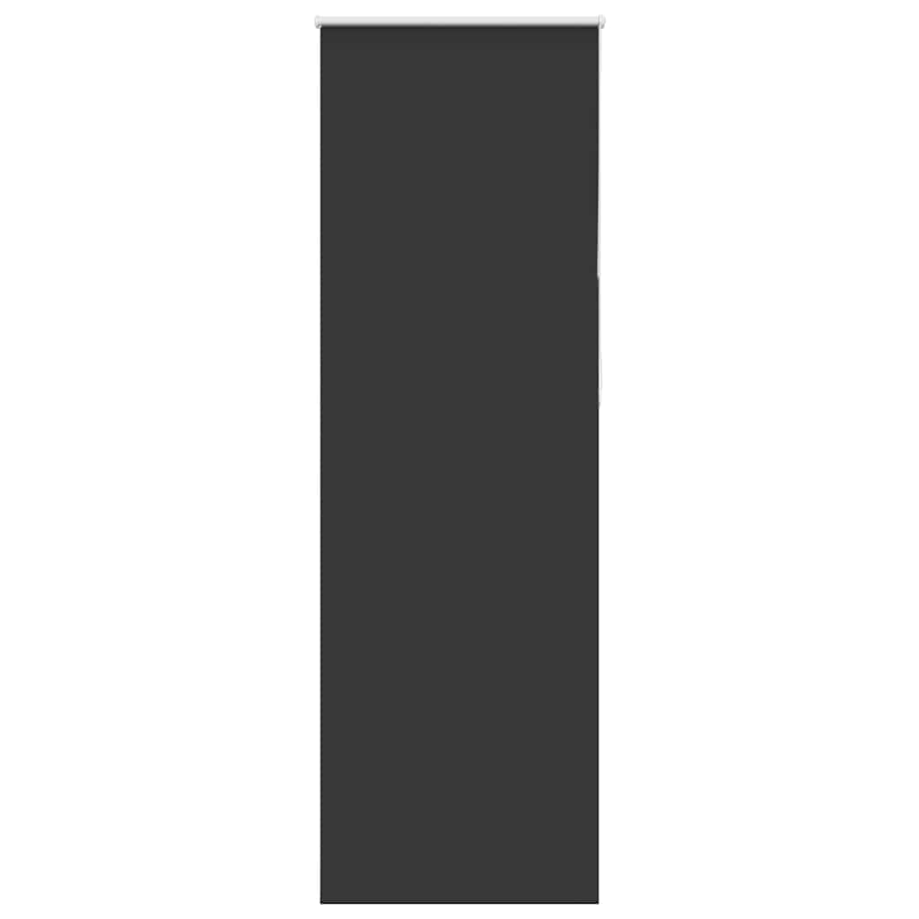 Roller Blind Blackout Black 75x210 cm Fabric Width 70.7 cm Polyester